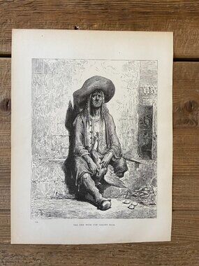 Gustave Dore, Antique Print, Woodcut Engraving